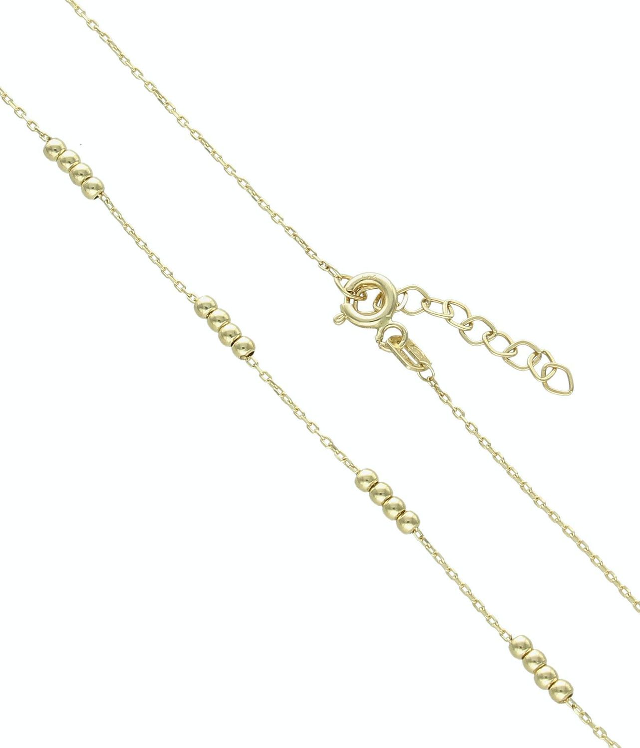 Złoty naszyjnik 585 ozdobiony kuleczkami celebrytka NA 3444 (2).jpg